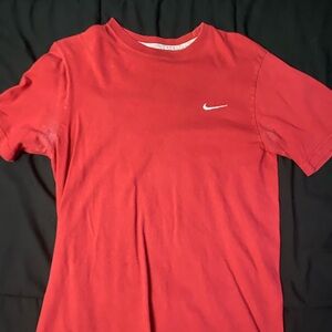 Nike Crimson Tee with White Swoosh
